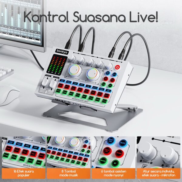 Sound Card F999MAX,,, Karaoke & Live suara mantap