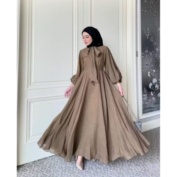 img_9848-3 Gamis Pesta Muslimah Gamis Mewah Bawah Mayung Crinkle Airflow,,